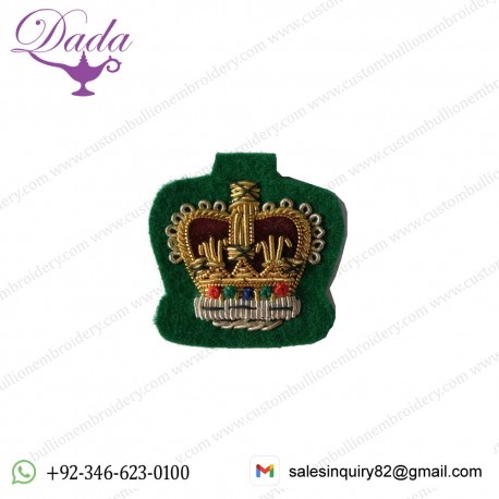 Staff Sergeant Gold On Intelligence Corps Green Badge