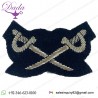 Aptc Pti Silver On Black Mess Arm Badge