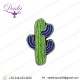 Handmade Bullion Wire Cactus Brooch  Handmade Bullion Brooch
