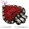 Heart Sew on Beaded Motifs Decoration Sewing Patch for Clothes Decor