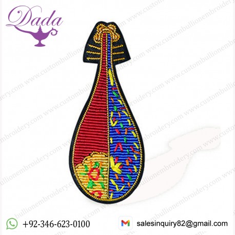 New Product Custom Hand Made Brooch Back Pin Hand Embroidery Badges