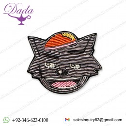 Pakistan Bullion Wire Animal Face Brooch  Animal Bullion Wire Brooch