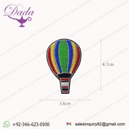 Parachute Hand Embroidered Brooches