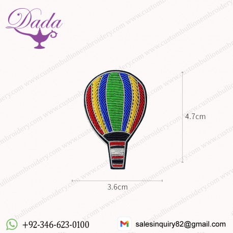Parachute Hand Embroidered Brooches