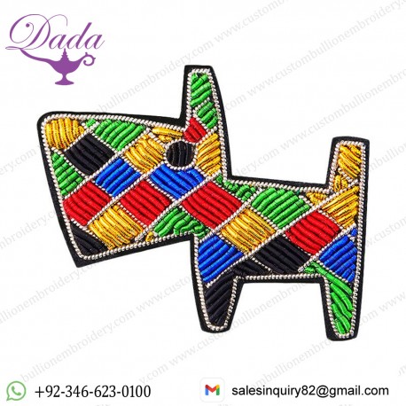 Patch Brooch India Silk Wire Handmade Embroidered Badge Fabric Badge Clothing Decoration