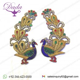 Peacock Design Patches for Blouse, Saree, Dress