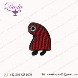 PHRYGIAN CAP Bullion wire brooch pin hand embroidery brooch badges Bullion wire