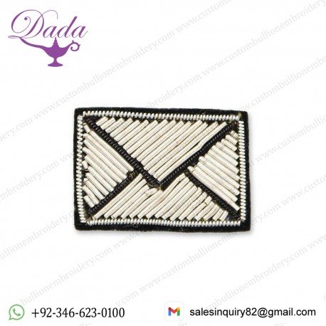 Sewing On Backing Clothes Cap Decorative Accessories Patch India Bullion Wire Embroidered Badges