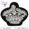 Silver Crown bullion wired brooch