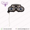 Spectacles Hand Embroidery brooches