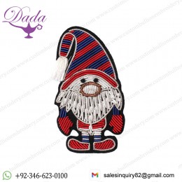 Hand-embroidered Brooch Pin Fixing Clothes Hat Cartoon Santa Badge Brooch
