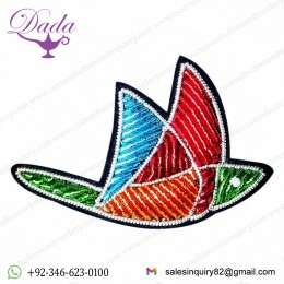Hand-embroidered Corsage Cartoon Rainbow Hummingbird Wild Brooch Indian Silk