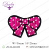 Pink Bow Bullion wire brooch