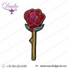 ROSE Bullion wire brooch pin hand embroidery badges Bullion wire fashion jacket Indian China