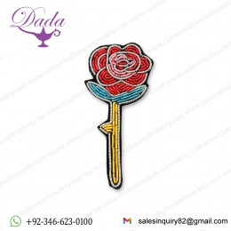 Rose flower  brooch fashion embroidery badge