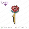 Rose flower  brooch fashion embroidery badge