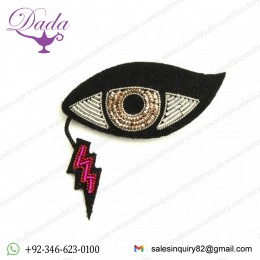 Russian Eye Bullion wire brooch pin hand embroidery brooch badges Bullion wire fashion
