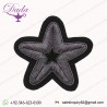 Sewing On Backing Clothes Cap Decorative Star Shape Patch Bullion Wire Embroidered Badge