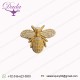 SMALL BEE embroidered gold Brooches