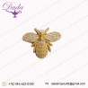 SMALL BEE embroidered gold Brooches
