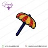 SMALL HAND-EMBROIDERED UMBRELLA BROOCH