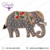 Sparkling Grey Elephant Sewing Applique 3D Large, 5 inchx3.5 inch DIY