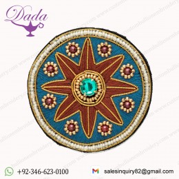 Stitch-on Beaded Applique Patch motif