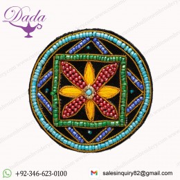 Stitch-on Beaded Applique Patch