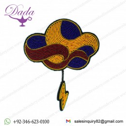 Storm Hand Embroidery brooches