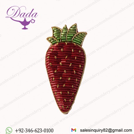 Strawberry pin Bullion badge