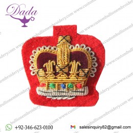 C Sgt Gold On Red No.1 Badge