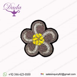 Tiare flower Bullion wire brooch