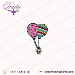 Two bl Bullion Wire Brooch Hand Embroidery Bullion Wire Heart Brooches