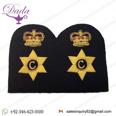 Chief Petty Officer Cook -Collar Rank, Rate Gold Wire