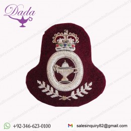 Royal Australian Army Nursing Corps – Bullion (Silver) Hat Badge (Maroon)
