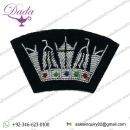 Crown Badge Merchant Navy Crown Silver