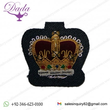 Royal Air Force (RAF) VRT Warrant Officer Crown Badge