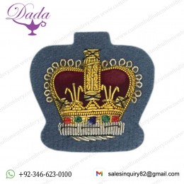 WO2 Gold On AAC Blue, Mess Dress Badge