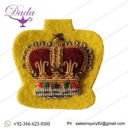 WO2 Gold On Cavalry Yellow, Mess Dress Badge