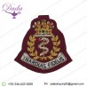 RAMC Officers Para Maroon Beret Badge, Embroidered, Army Medical Corps, Military