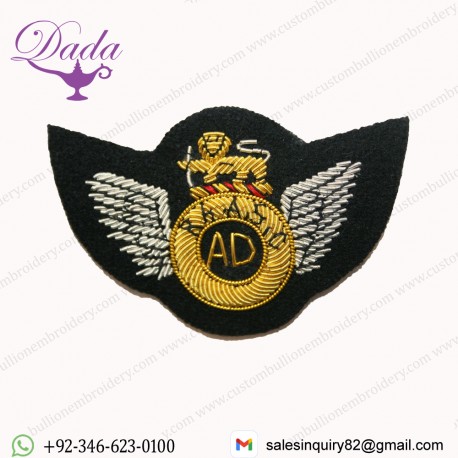 UDI RHODESIA RHODESIAN ARMY SERVICE CORPS AIR DISPATCHER BULLION WIRE BADGE