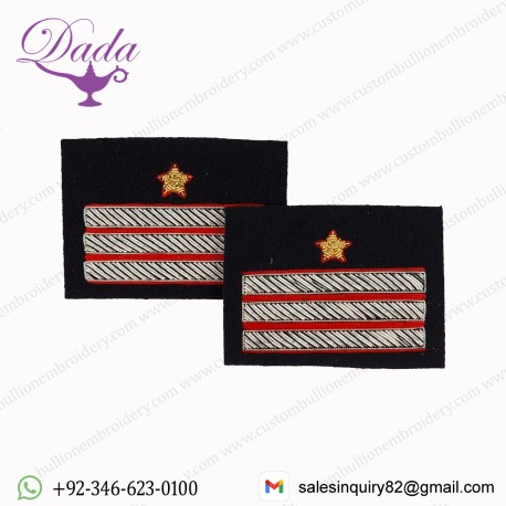 ITALIAN Degrees Gala Lieutenant Carabinieri Bullion Wire Badges