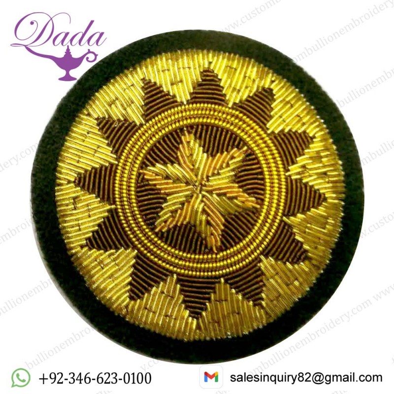 Regiment Wire & Silk Blazer Badges , Hand made Bullion Wire & Silk