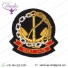 Yacht Club Gold Bullion Wire Embroidered Crest Badges