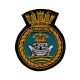 HMS Ark Royal Royal Navy RN GOLD WIRED Blazer Embroidered Badge