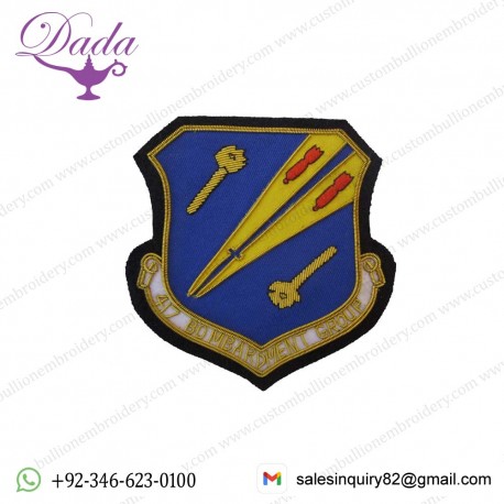 417th BOMB SQUADRON AIR FORCE POCKET PATCH Bullion Custom Made