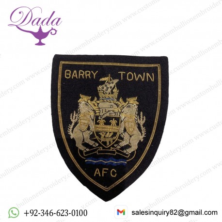 Barry Town United Badge Handmade