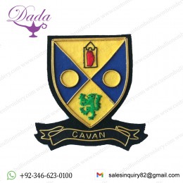HAND EMBROIDERED IRISH COUNTY - CAVAN