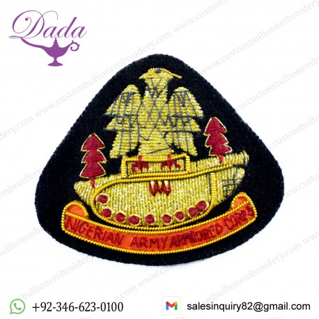 Nigerian Army Armoured Cap Badge