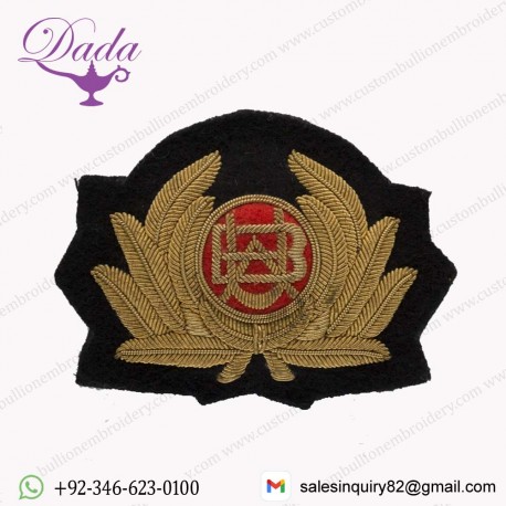 British United Airways flight officer cap badges